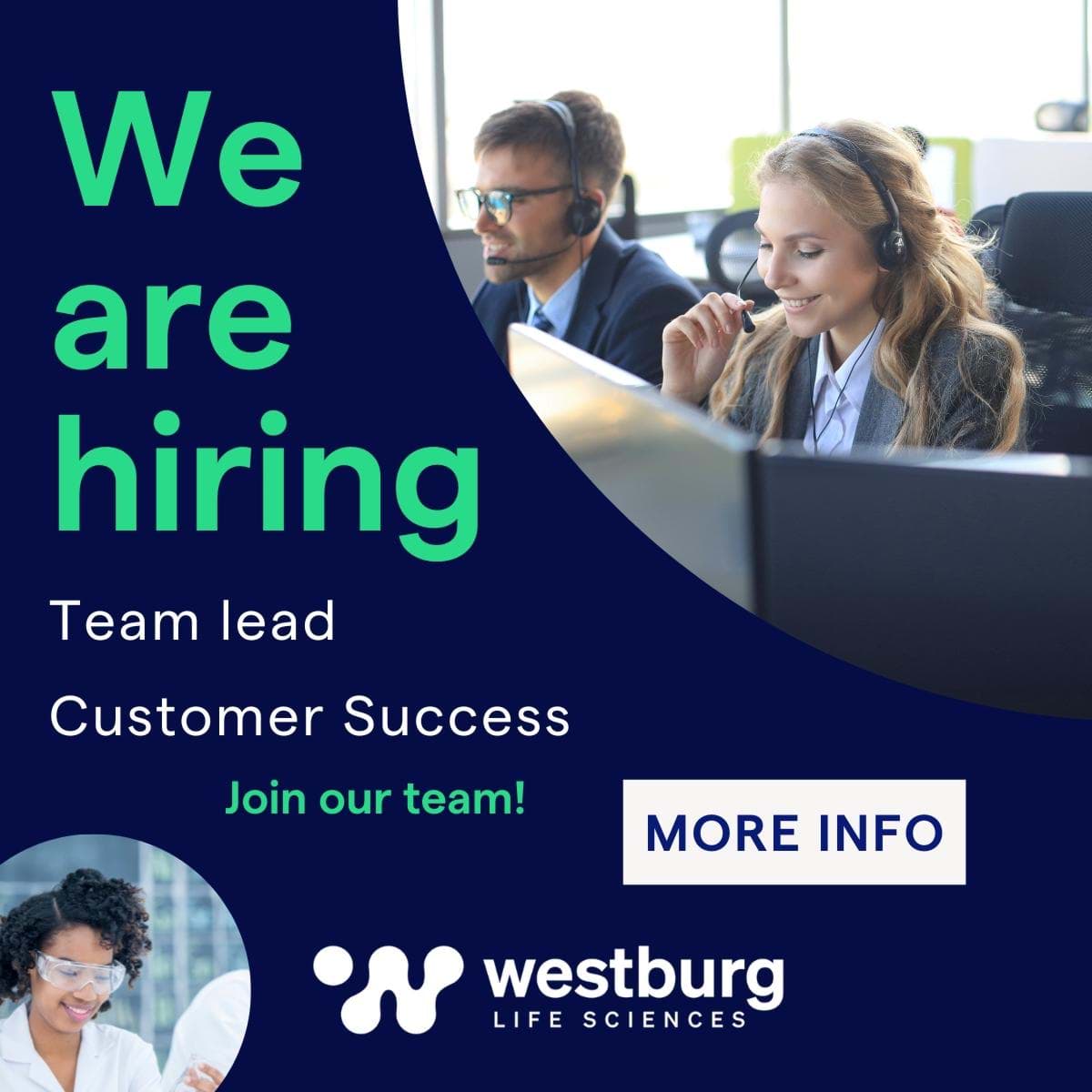 vacancy Westburg team lead customer service team 